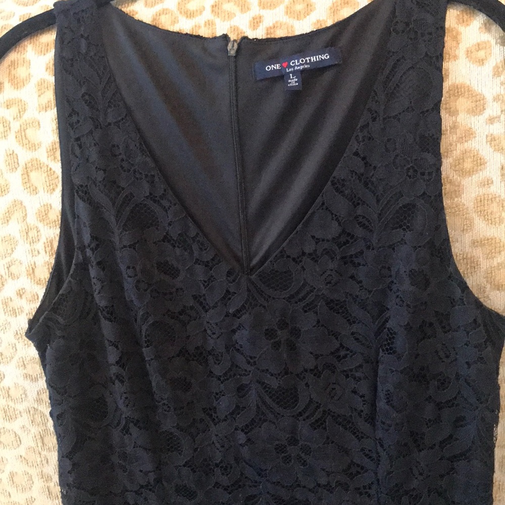Lace V-neck romper
